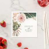 Tropische Waterverf bruiloft Servet (Insitu)