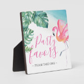 Tropische Waterverf bruiloft voor bord Fotoplaat (Voorkant)