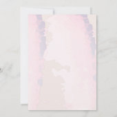 Tropische Waterverf Brush Strokes Afstuderen Kaart (Achterkant)