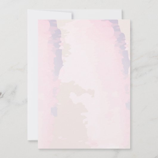 Tropische Waterverf Brush Strokes Afstuderen Kaart (Achterkant)