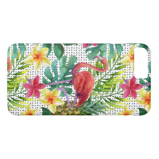 Tropische Waterverf Case-Mate iPhone Case (Achterkant (Horizontaal))