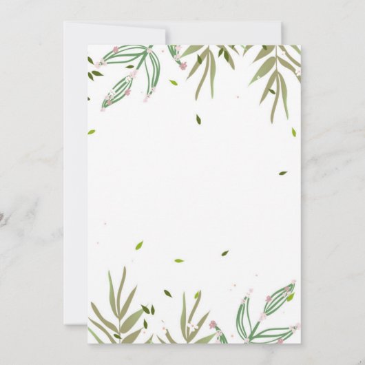 Tropische Waterverf Cute Giraffe Boys Baby shower Kaart (Achterkant)