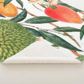 tropische waterverf, durische vruchten, mango o sherpa deken (3/4)