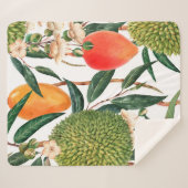 tropische waterverf, durische vruchten, mango o sherpa deken (Voorkant (horizontaal))