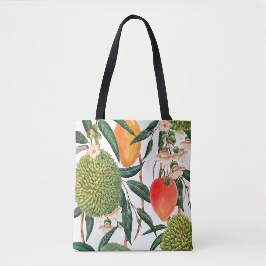 tropische waterverf, durische vruchten, mango o tote bag (Voorkant)
