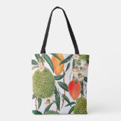 tropische waterverf, durische vruchten, mango o tote bag (Achterkant)