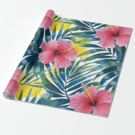 Tropische Waterverf Explosie Gift Wrap Cadeaupapier