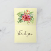 Tropische Waterverf Flamingo's & Hibiscus Bedankt (Binnen)