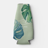 Tropische Waterverf Flesjeskoeler (Voorkant)