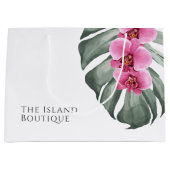 Tropische Waterverf Floral Groot Cadeauzakje (Voorkant)