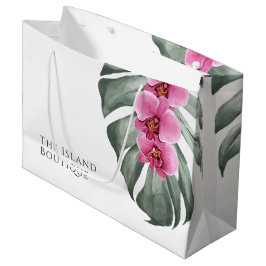 Tropische Waterverf Floral Groot Cadeauzakje