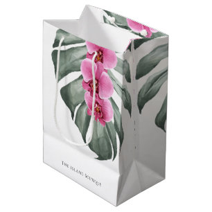 Tropische Waterverf Floral Medium Cadeauzakje