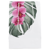 Tropische Waterverf Floral Medium Cadeauzakje (Achterkant)