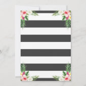 Tropische Waterverf Floral Vrijgezellenfeest Kaart (Achterkant)