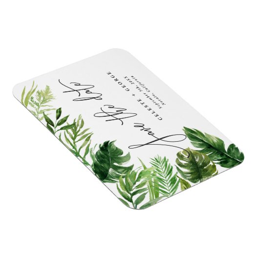 Tropische waterverf florale bloem, behalve de datu magneet (Rechterzijde)