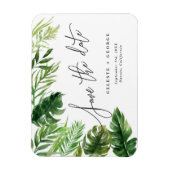 Tropische waterverf florale bloem, behalve de datu magneet (Verticaal)