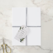 Tropische Waterverf Foliage bruiloft dank u Cadeaulabel (Met Touw)