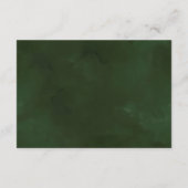 Tropische Waterverf Foliage Bruiloft Receptie Informatiekaartje (Achterkant)