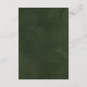 Tropische Waterverf Foliage Gold bruiloft Details Informatiekaartje (Achterkant)