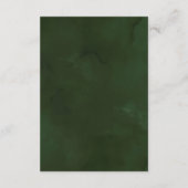 Tropische Waterverf Foliage Green Wedding Informatiekaartje (Achterkant)