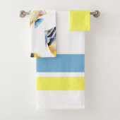 Tropische Waterverf Gele Vis Badkamer Bad Handdoek (Insitu)