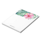 Tropische Waterverf Gepersonaliseerd briefpapier Notitieblok (Linkerzijde)
