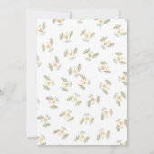 Tropische Waterverf Giraffe en Zebra Baby shower Kaart (Achterkant)