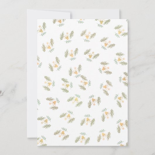 Tropische Waterverf Giraffe en Zebra Baby shower Kaart (Achterkant)