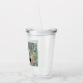 Tropische Waterverf Gold en groen lederen patroon Acryl Drinkbeker (Links)