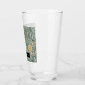 Tropische Waterverf Gold en groen lederen patroon Glas (Links)