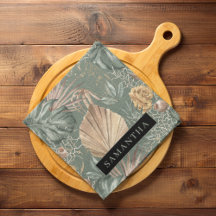 Tropische Waterverf Gold en groen lederen patroon