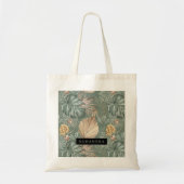 Tropische Waterverf Gold en groen lederen patroon Tote Bag (Voorkant)