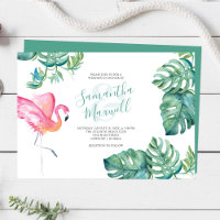 Tropische Waterverf Greenery Wedding