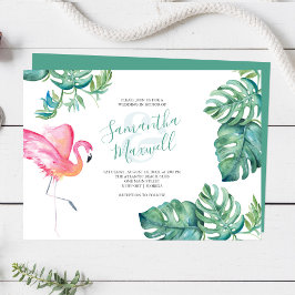 Tropische Waterverf Greenery Wedding