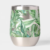 Tropische Waterverf Groen Bladeren Gouden Liefde ( (Achterkant)