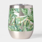 Tropische Waterverf Groen Bladeren Gouden Liefde ( (Voorkant)