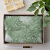 Tropische Waterverf Groene bladeren Tissuepapier (Geschenk)