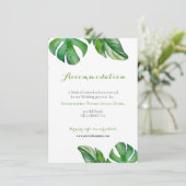 Tropische Waterverf Groene Monstera Vertrouwt (Staand voorkant)