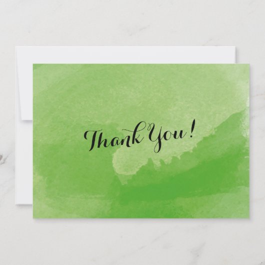 Tropische Waterverf Groene Monstera Vertrouwt Bedankkaart (Achterkant)