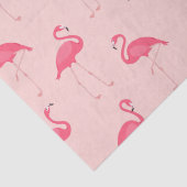 Tropische Waterverf Helder Roze Flamingo patroon Tissuepapier (Detail)