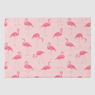 Tropische Waterverf Helder Roze Flamingo patroon Tissuepapier