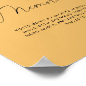 Tropische waterverf - herinneringen met de bruid poster (Hoek)