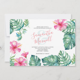 Tropische Waterverf Hibiscus Bloed Vrijgezellenfee