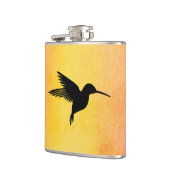 Tropische Waterverf Hummingbird Colibri Flask Heupfles (Links)