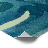 Tropische Waterverf is welkom op ons huwelijk Poster (Hoek)