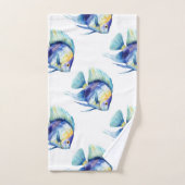 Tropische Waterverf Kleurrijke Vis Badkamer Bad Handdoek (Handdoek)