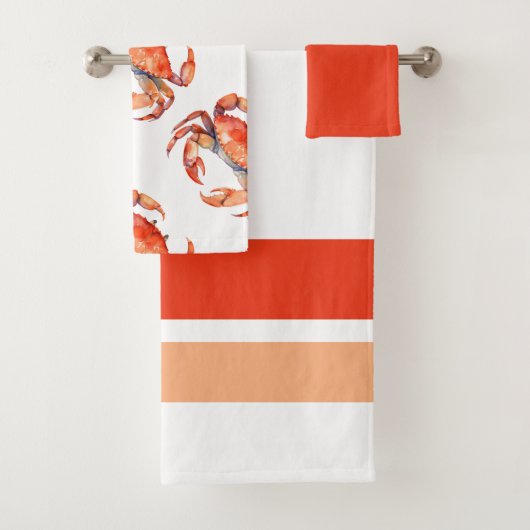 Tropische Waterverf krab badkamer Bad Handdoek (Insitu)