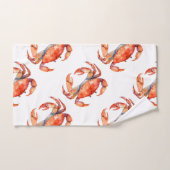 Tropische Waterverf krab badkamer Bad Handdoek (Handdoek)