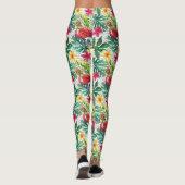 Tropische Waterverf Leggings (Achterkant)