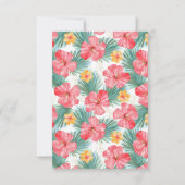 Tropische Waterverf Lion Wilde over je Valentijn Notitiekaartje (Achterkant)